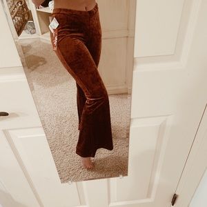 Hot Kiss Velvet Flare Pants